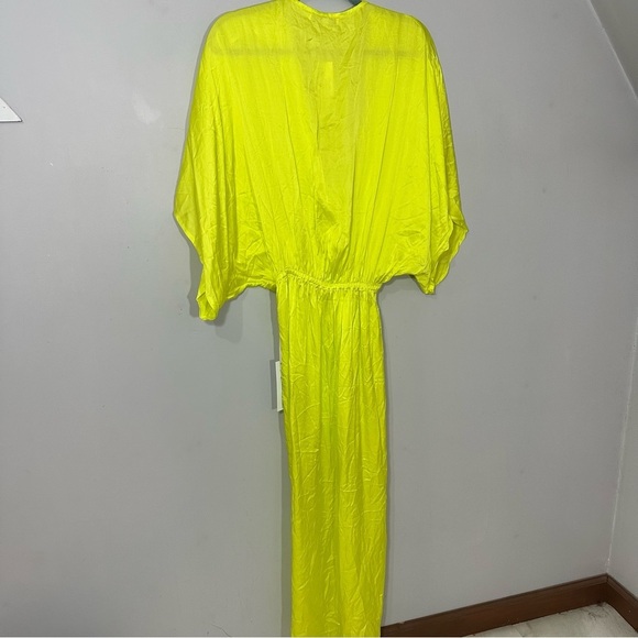 NWT Young Fabulous Broke Neon Wrap Maxi Dress Mermaidcore Siren Resort Vacay - Picture 5 of 15